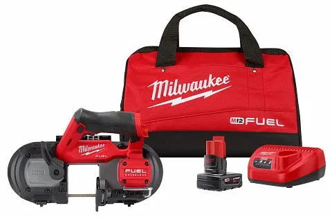 Milwaukee 2529-21XC M12 FUEL Compact Band Saw Kit XC 4.0 AH 2-1/2" Cut Cap.