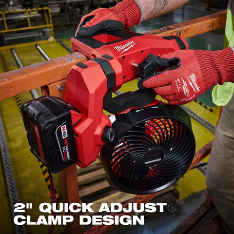 Milwaukee 0817-20 M18 Brushless 7" Scissor Lift Fan with Quick Adjust Clamp