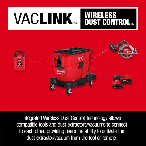 Milwaukee 0914-20 M18 FUEL NEXUS 6 GAL Wet/Dry Vacuum w/ VACLINK