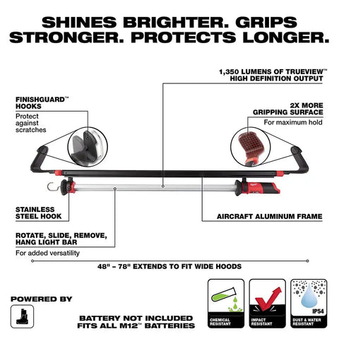 Milwaukee 2125-20 M12™ LED Underhood Light Bare Tool