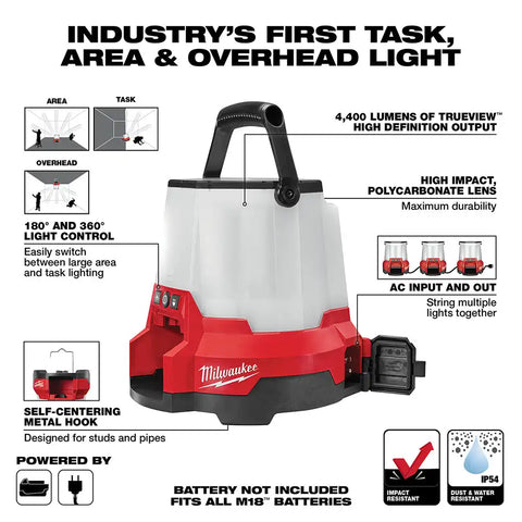 Milwaukee 2145-20 M18 RADIUS LED Compact Site Light