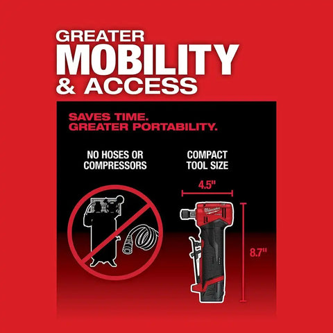 Milwaukee 2485-22 M12 FUEL Right Angle Die Grinder 2 Battery Kit