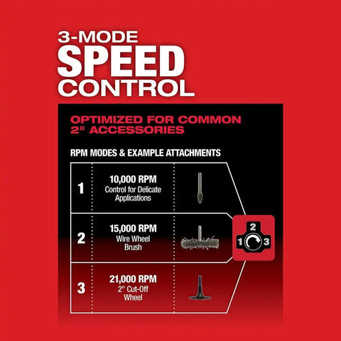 Milwaukee 2486-22 M12 FUEL Straight Die Grinder, 2 Battery Kit