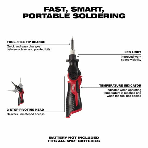 Milwaukee  2488-20 M12 Soldering Iron Bare Tool
