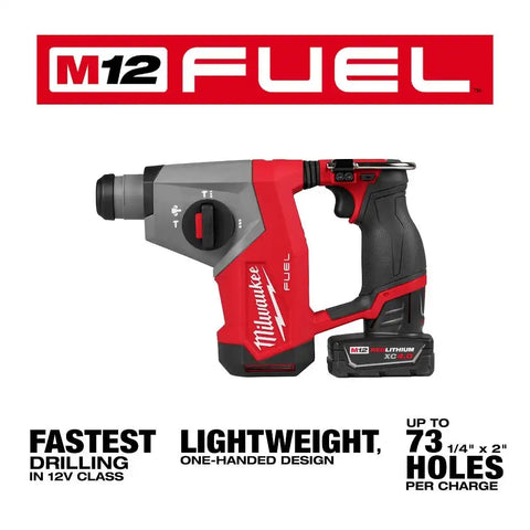 Milwaukee 2508-21XC M12 FUEL 5/8" SDS Plus Rotary Hammer Kit