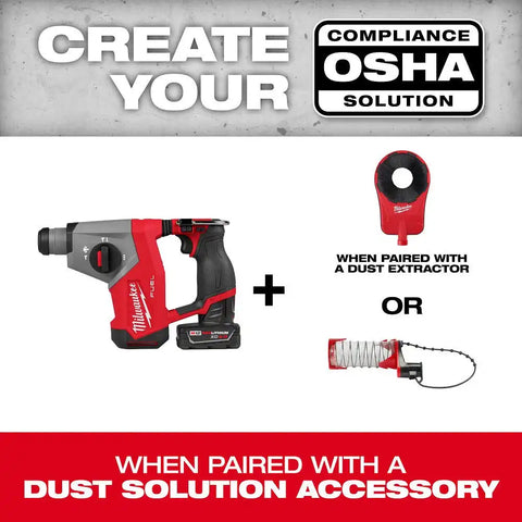 Milwaukee 2508-21XC M12 FUEL 5/8" SDS Plus Rotary Hammer Kit