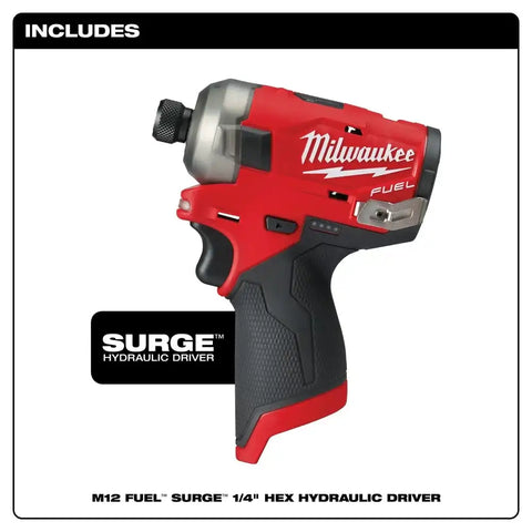 Milwaukee 2551-20 M12 FUEL SURGE 1/4" Hex Hydraulic Driver Bare Tool