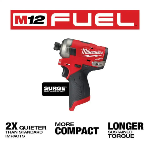Milwaukee 2551-20 M12 FUEL SURGE 1/4" Hex Hydraulic Driver Bare Tool
