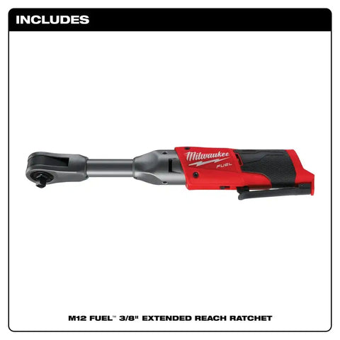 Milwaukee 2560-20 M12 FUEL 3/8" Extended Reach Ratchet Bare Tool