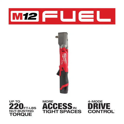 Milwaukee 2564-22 M12 FUEL  3/8" Right Angle Impact Wrench Kit