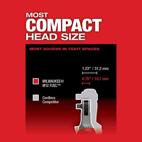 Milwaukee 2567-20 M12 FUEL™ 3/8" High Speed Ratchet (Bare Tool)
