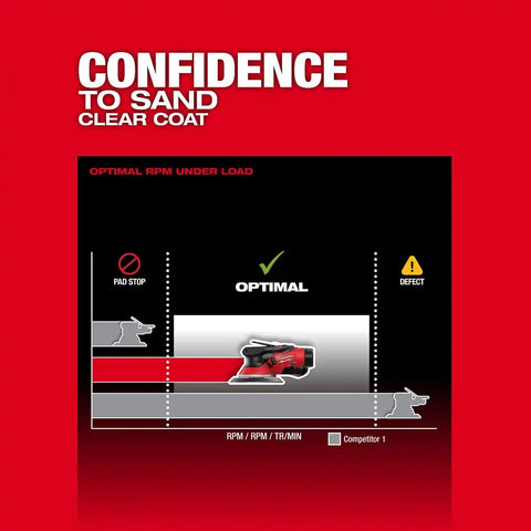 Milwaukee 2584-20 M12 FUEL 6" Random Orbital Sander (3/32")
