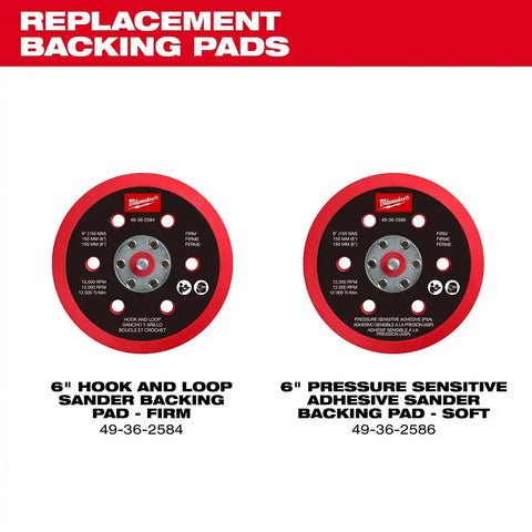 Milwaukee 2585-20 M12 FUEL 6" Random Orbital Sander (3/16")