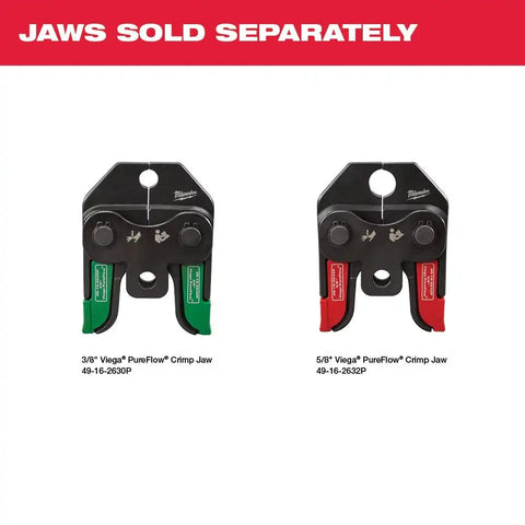 Milwaukee 2674-82P M18 Short Throw Press Tool Kit with Viega PureFlow Jaws (Reconditioned)
