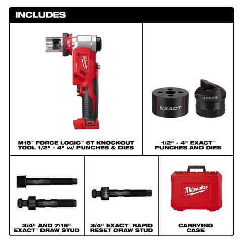 Milwaukee 2677-04 M18 FORCE LOGIC 6T Knockout Tool 1/2" - 4"