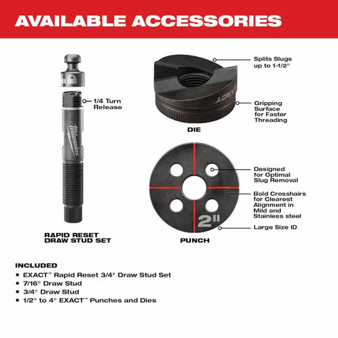 Milwaukee 2677-04 M18 FORCE LOGIC 6T Knockout Tool 1/2" - 4"
