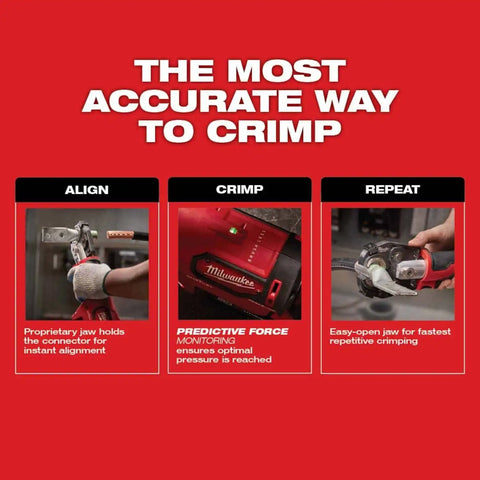 Milwaukee 2679-750CU M18 FORCE LOGIC 600 MCM Cu Crimper w/ 750 MCM Expanded Jaw and Dies