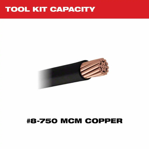 Milwaukee 2679-750CU M18 FORCE LOGIC 600 MCM Cu Crimper w/ 750 MCM Expanded Jaw and Dies