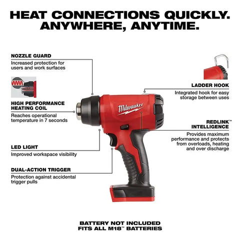 Milwaukee  2688-20 M18 Compact Heat Gun (Bare Tool)