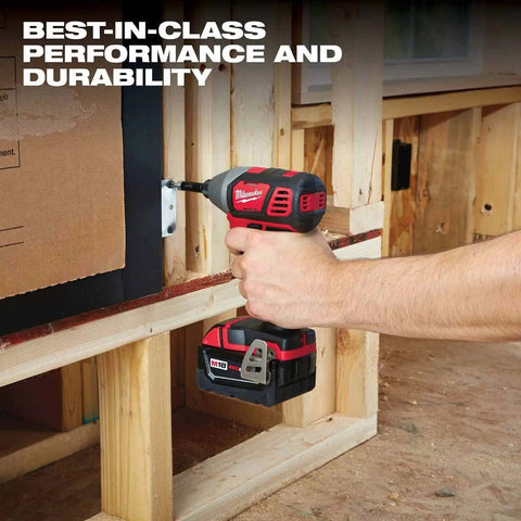 Milwaukee 2695-24 M18 Cordless Combo Compact Hammer Drill/Hackzall/1/4 Hex Impact Driver/Work Light/Charger/2 Battery