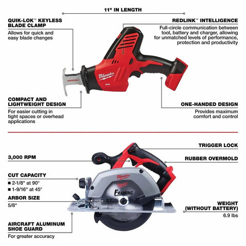 Milwaukee 2695-27SH M18 7-Tool Combo Kit
