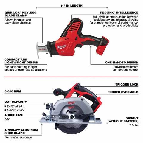Milwaukee 2696-28 M18 8-Tool Combo Kit