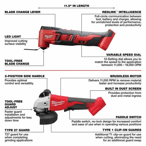 Milwaukee 2696-28 M18 8-Tool Combo Kit