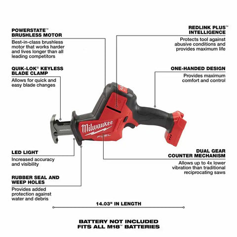 Milwaukee 2719-20 M18 FUEL Hackzall Bare Tool