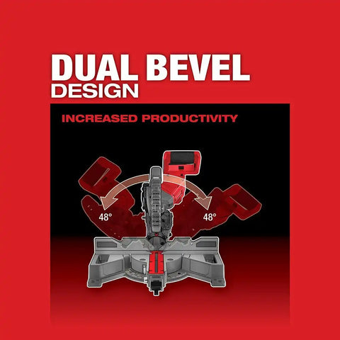 Milwaukee  2733-21 M18 FUEL 7-1/4" Dual Bevel Sliding Compound Miter Saw Kit