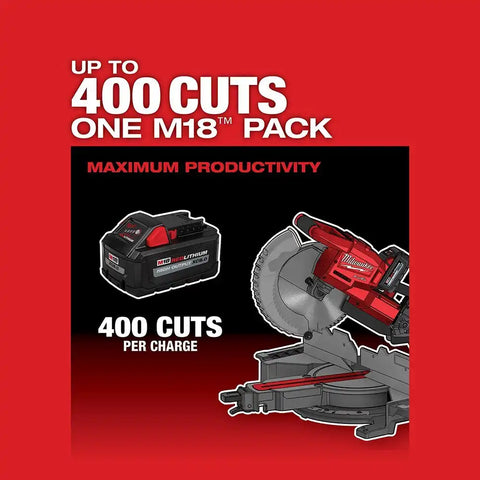 Milwaukee 2734-80 M18 FUEL Dual Bevel Sliding Compound Miter Saw Bare Tool (Reconditioned)