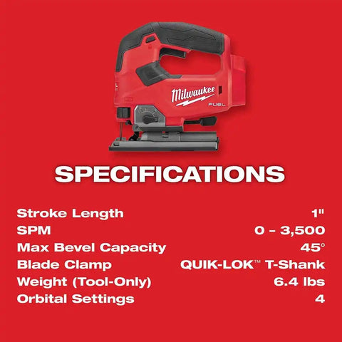 Milwaukee 2737-20 M18 FUEL D-Handle Jig Saw Bare Tool