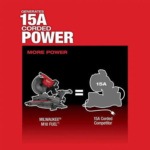 Milwaukee 2739-80 M18 FUEL 12" Dual Bevel Sliding Compound Miter Saw - Bare Tool (Reconditioned)