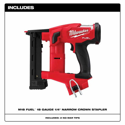 Milwaukee 2749-20 M18 FUEL 18GA 1/4" NARROW CROWN STAPLER- TOOL ONLY