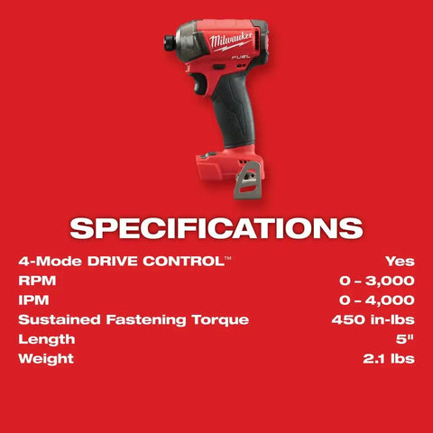 Milwaukee 2760-22 M18 FUEL SURGE 1/4" Hex Hydraulic Driver Kit