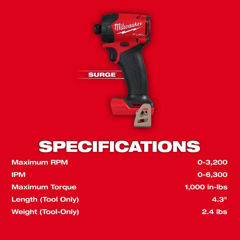 Milwaukee 2761-20 M18 FUEL SURGE 1/4" Hex Hydraulic Driver