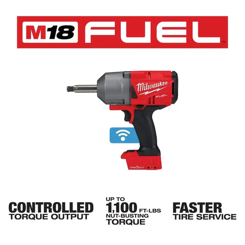 Milwaukee 2769-20 M18 FUEL 1/2" Ext. Anvil Controlled Torque Impact Wrench w/ONE-KEY Bare Tool