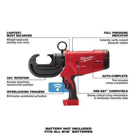 Milwaukee 2778-20 M18 FORCE LOGIC 12 Ton Utility Crimper (Tool Only)