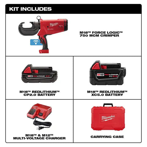 Milwaukee 2779-22 M18™ FORCELOGIC™ 750 MCM Crimper