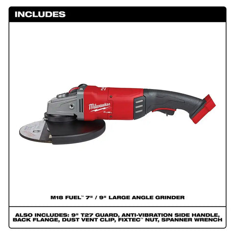 Milwaukee 2785-80 M18 FUEL 7" to 9" Large Angle Grinder (Reconditioned)