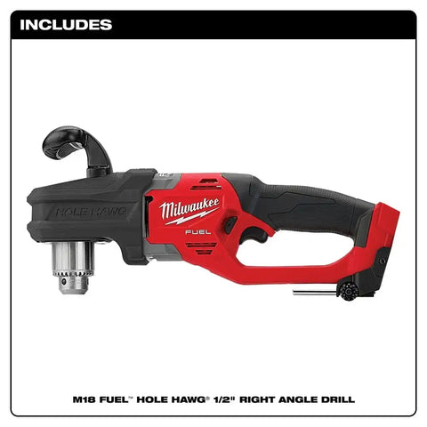 Milwaukee 2807-20 M18 FUEL Hole Hawg 1/2" Right Angle Drill - Bare Tool