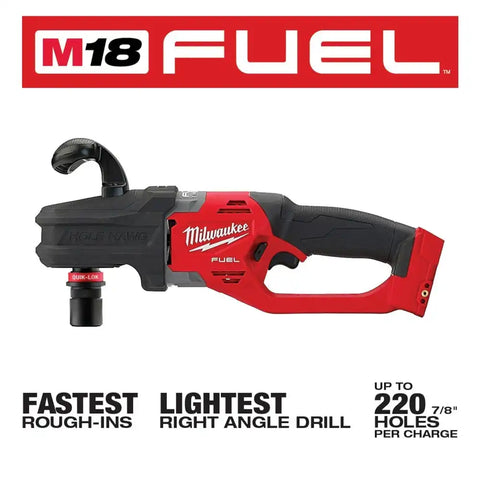 Milwaukee 2808-20 M18 FUEL Hole Hawg Right Angle Drill w/Quik-Lok - Bare Tool