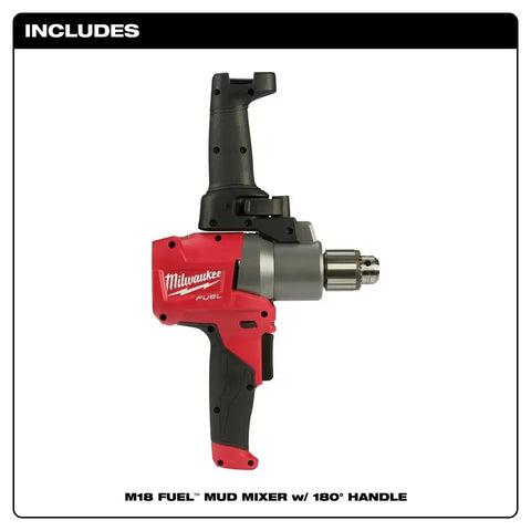 Milwaukee 2810-20 M18 FUEL Mud Mixer with 180° Handle Bare Tool