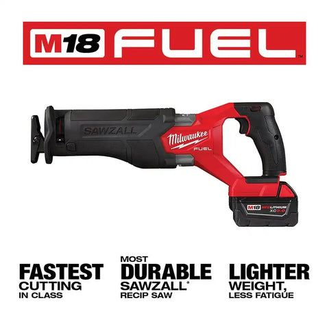 Milwaukee 2821-21F M18 FUEL SAWZALL Recip Saw + Forge Kit