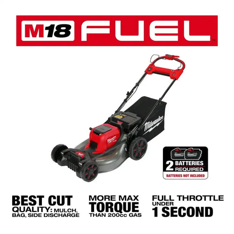 Milwaukee 2823-80 M18 FUEL 21" Self-Propelled Dual Battery Mower (Reconditioned)