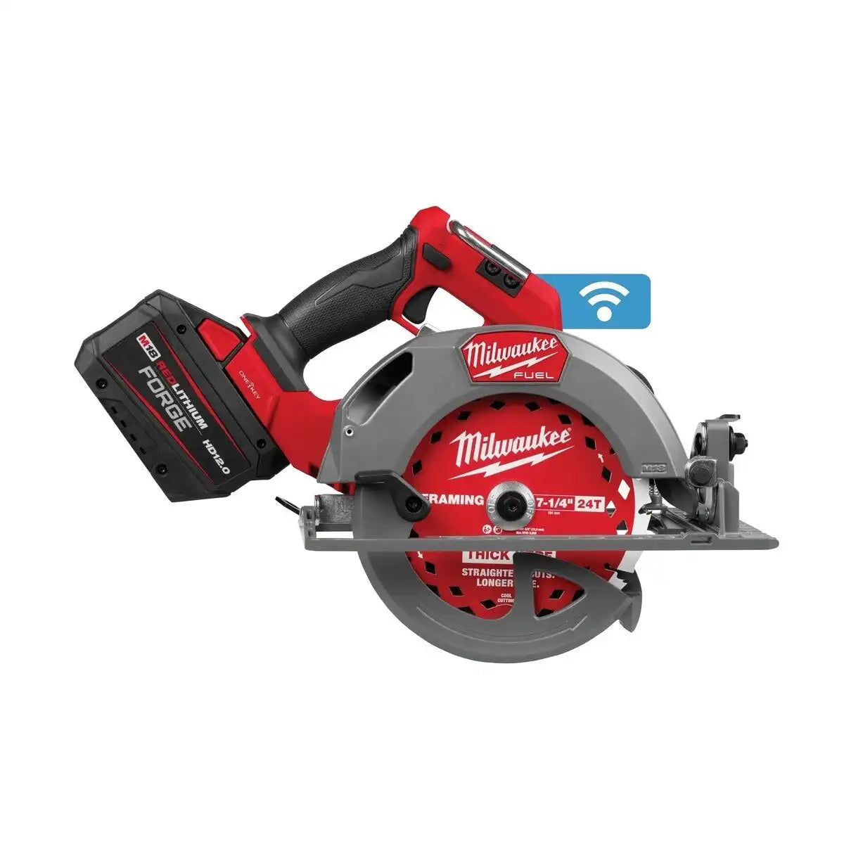 Milwaukee 2835-21HD M18 FUEL 7-1/4" Circular Saw with ONE-KEY Kit and 12.0Ah Battery (1 Kit)