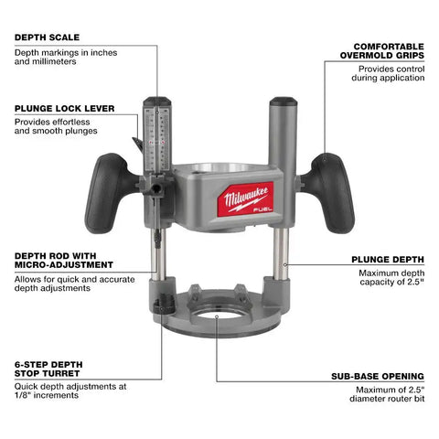 Milwaukee 2838-21 M18 FUEL  1/2" Router Kit