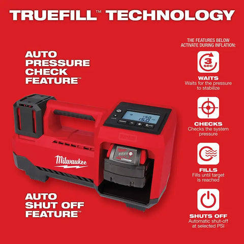 Milwaukee M18 Compact Tire Inflator, Tool Only (Reconditioned)