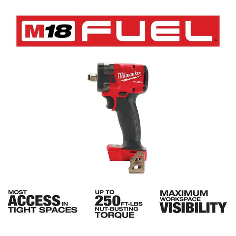 Milwaukee  2855-20  "M18 FUEL™ 1/2 " Compact Impact Wrench w/ Friction Ring Bare Tool "