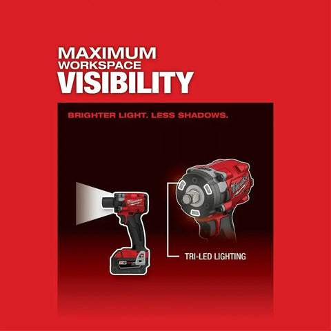 Milwaukee  2855-20  "M18 FUEL™ 1/2 " Compact Impact Wrench w/ Friction Ring Bare Tool "