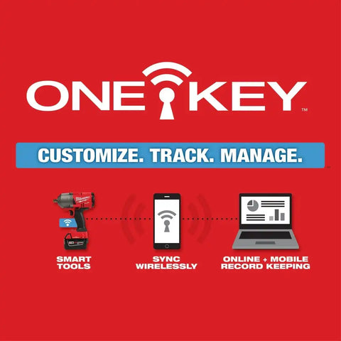 Milwaukee 2862-22 M18 FUEL ONE-KEY High Torque Impact Wrench 1/2" Pin Detent Kit